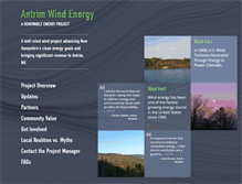 Tablet Screenshot of antrim-wind.com